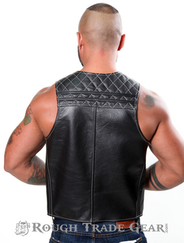 Show-off with the Rough Trade Gear Sport Quilted Leather Bar Vest